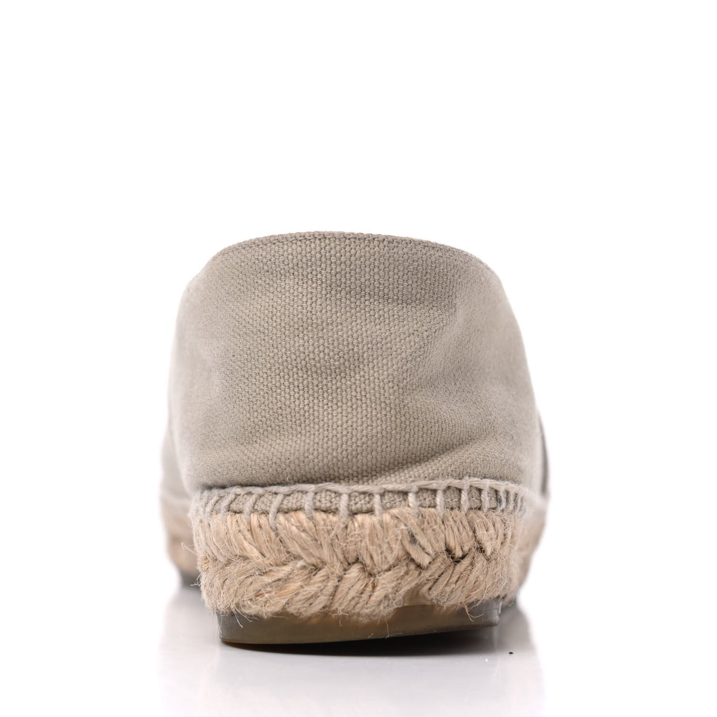 Canvas Grosgrain CC Espadrilles 39 Beige Black