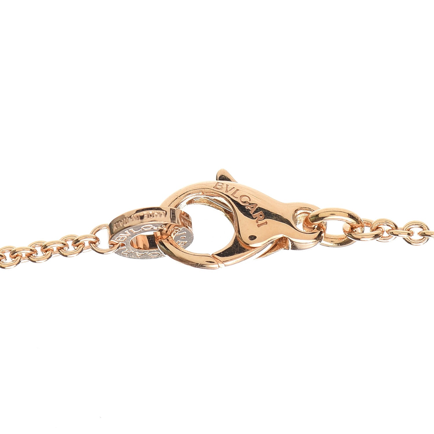 Bulgari 18K Rose Gold Black White Cermet Ceramic B.Zero1 Station Necklace 4 of 6