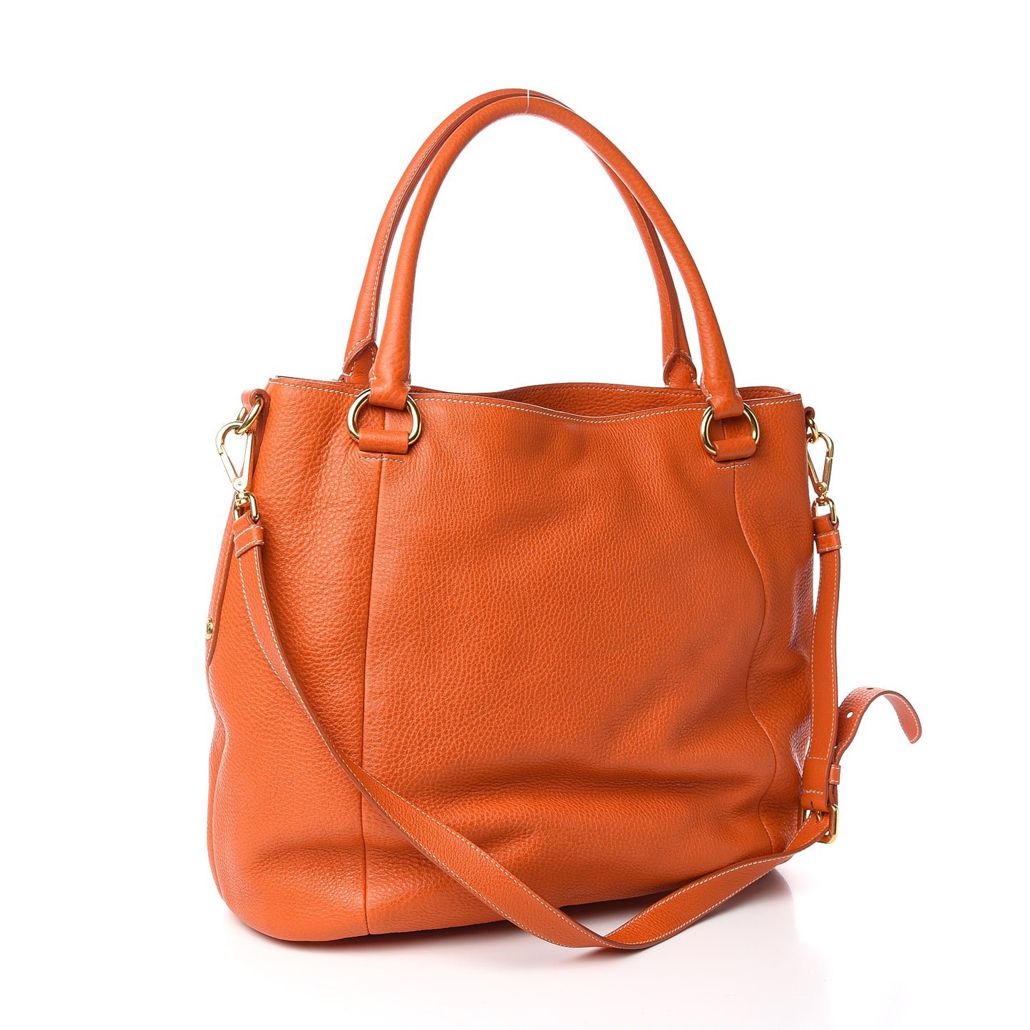 Vitello Daino Tote Papaya