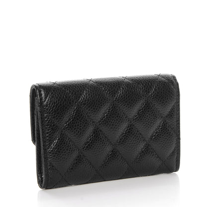 Chanel Caviar Quilted Flap Card Holder Black 3 of 9