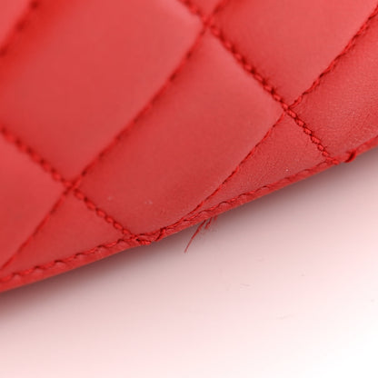 Chanel Lambskin Quilted Now and Forever Flap Red 12 of 12