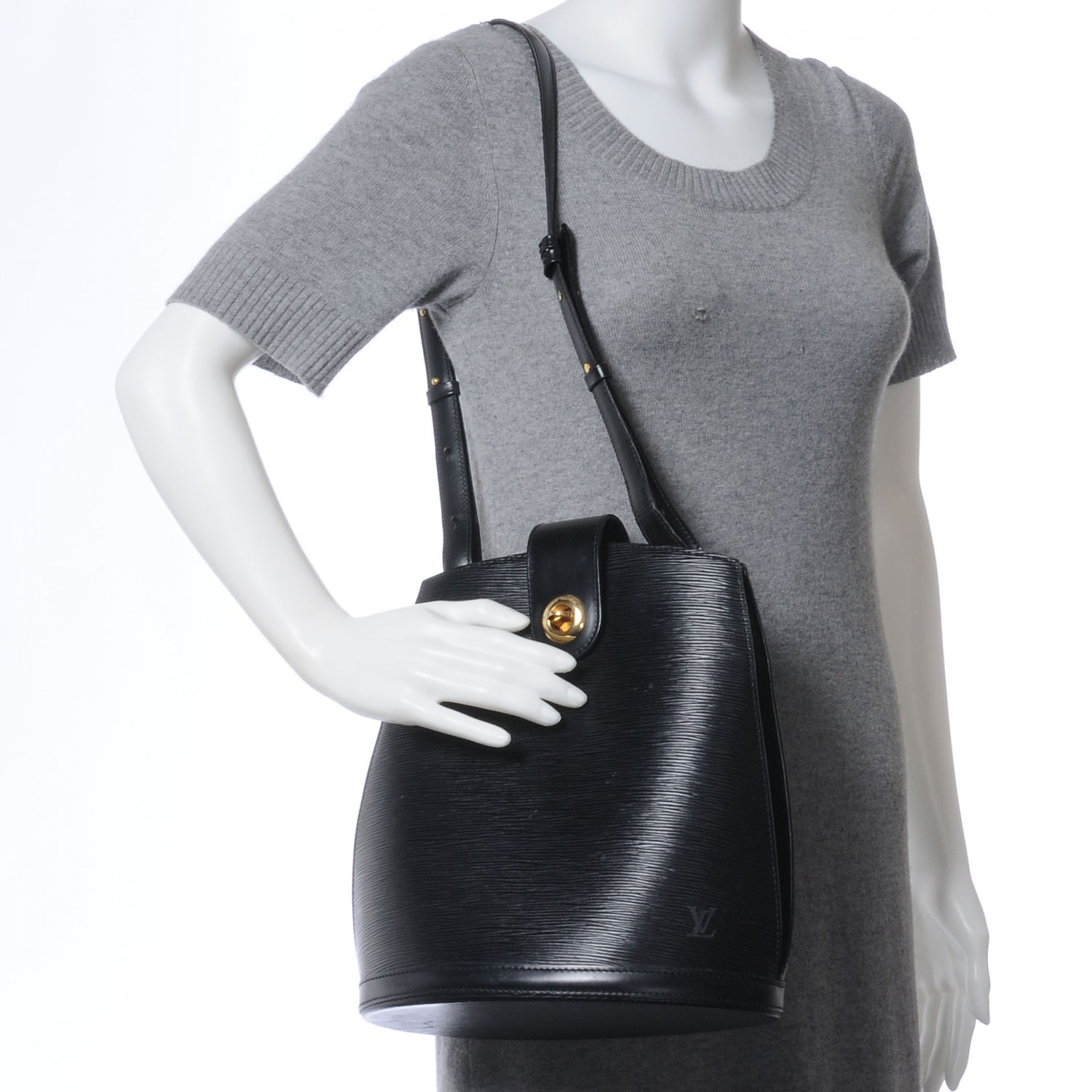 Louis Vuitton Epi Cluny Black 2 of 7