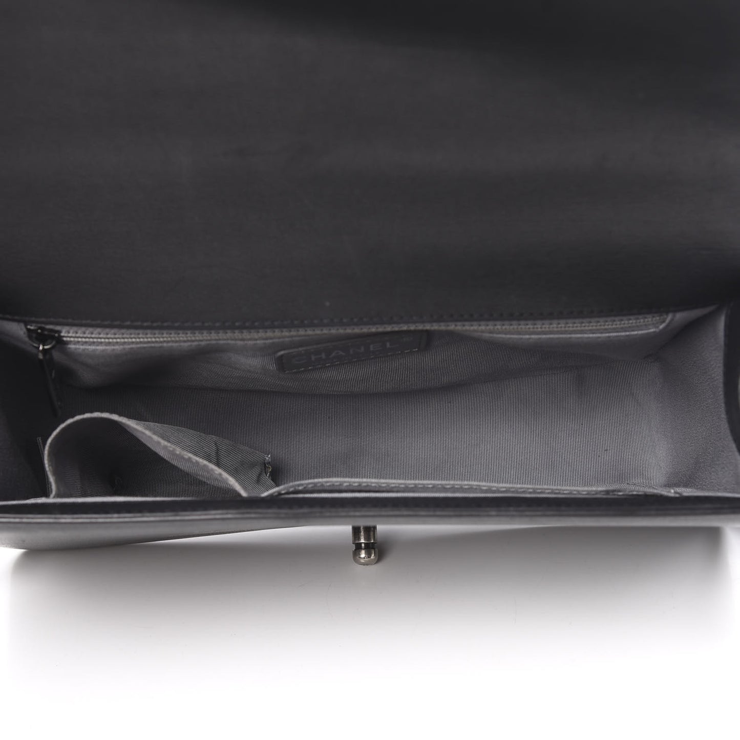 Calfskin Quilted New Medium Boy Flap Black