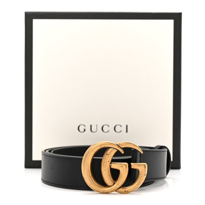 Gucci Calfskin Double G 30mm Belt 85 34 Black 5 of 5
