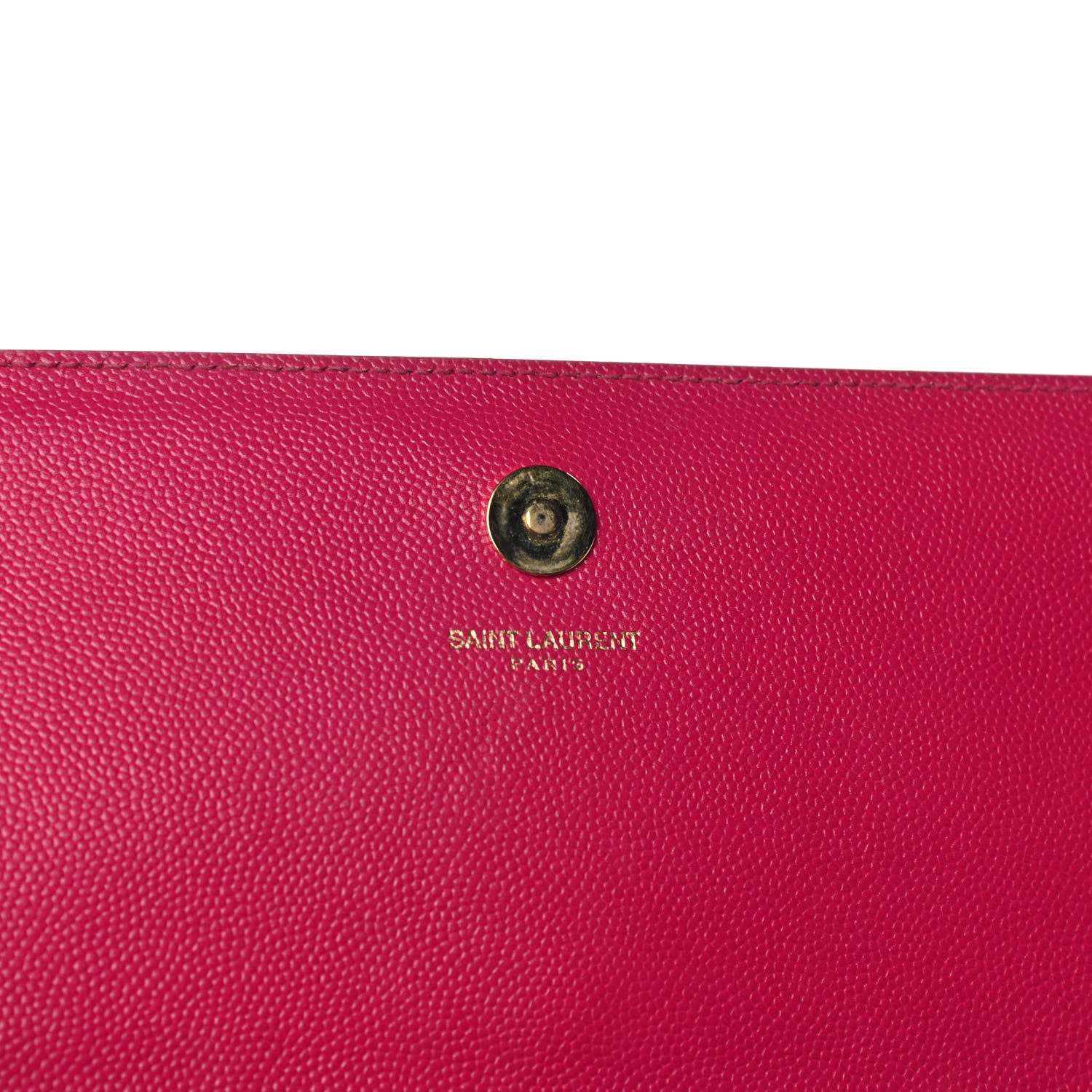 Saint Laurent Grain De Poudre Classic Monogram Cassandre Clutch Lipstick Fuchsia 7 of 10