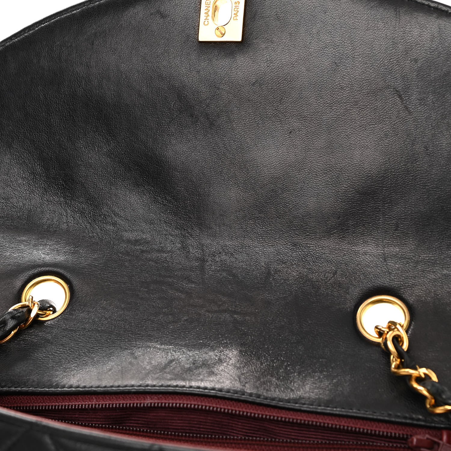 Chanel Lambskin Quilted Small Single Flap Black 12 of 13
