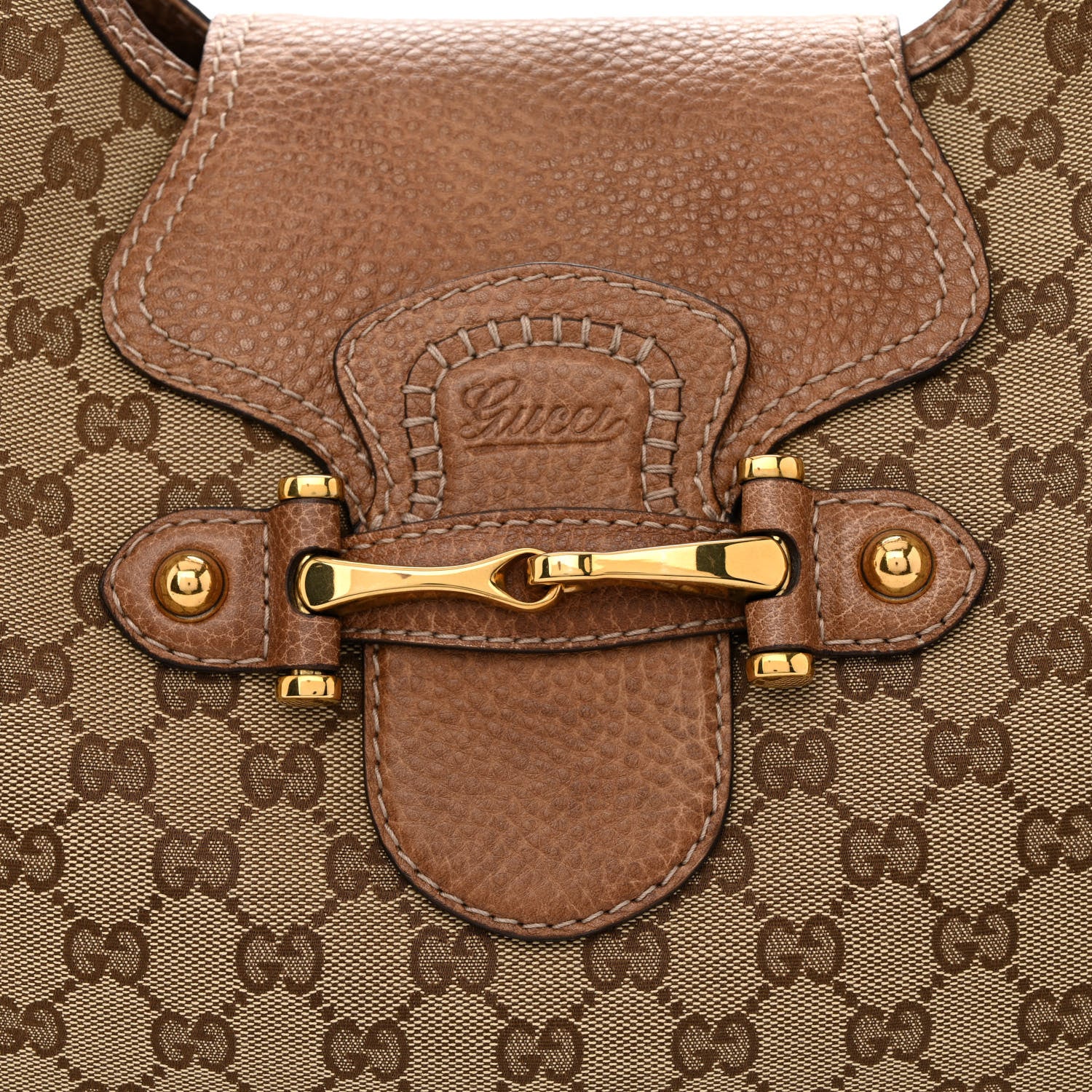 Gucci Monogram Large New Pelham Shoulder Bag Brown 7 of 9