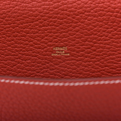 Hermes Taurillon Clemence Sac Roulis 23 Sanguine 6 of 9