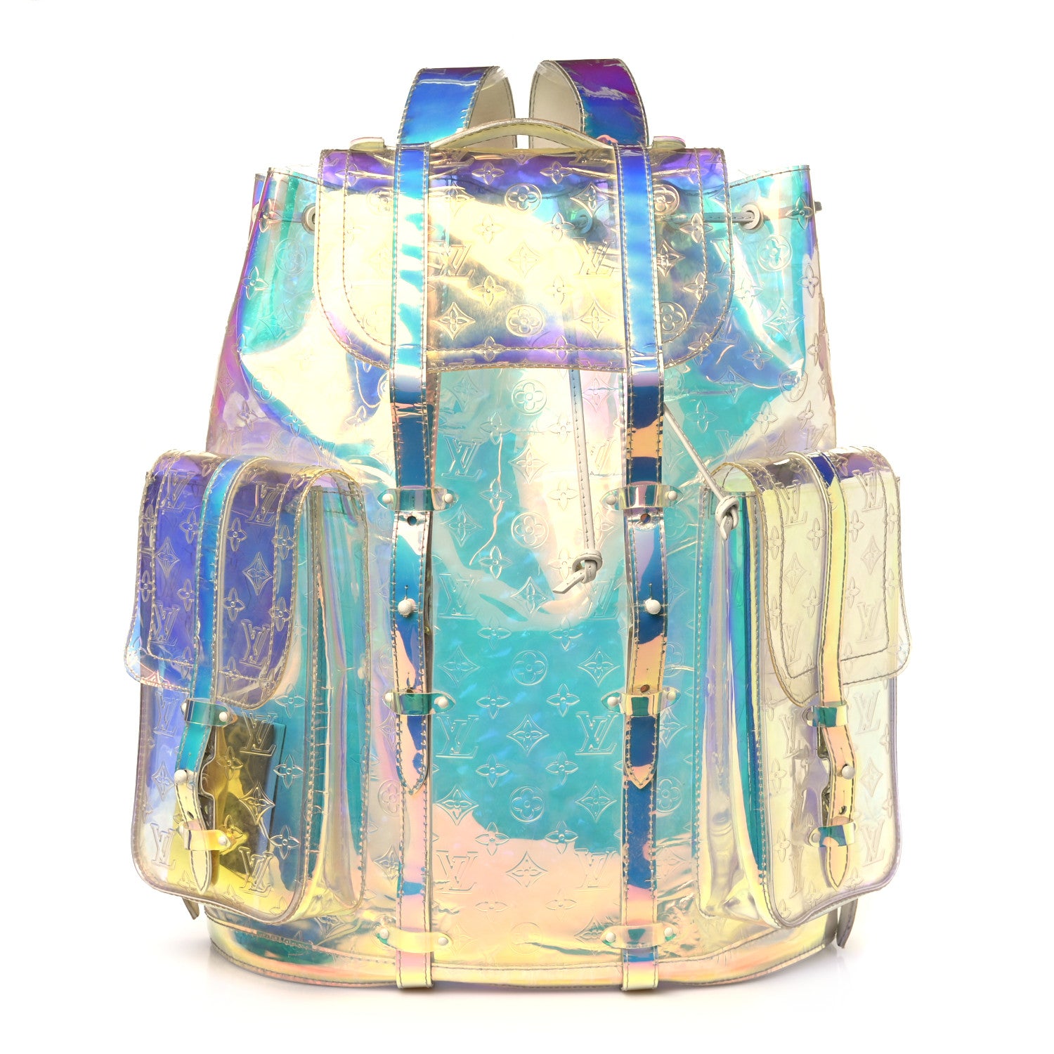 Louis Vuitton PVC Monogram Christopher Backpack GM Iridescent Prism 1 of 10