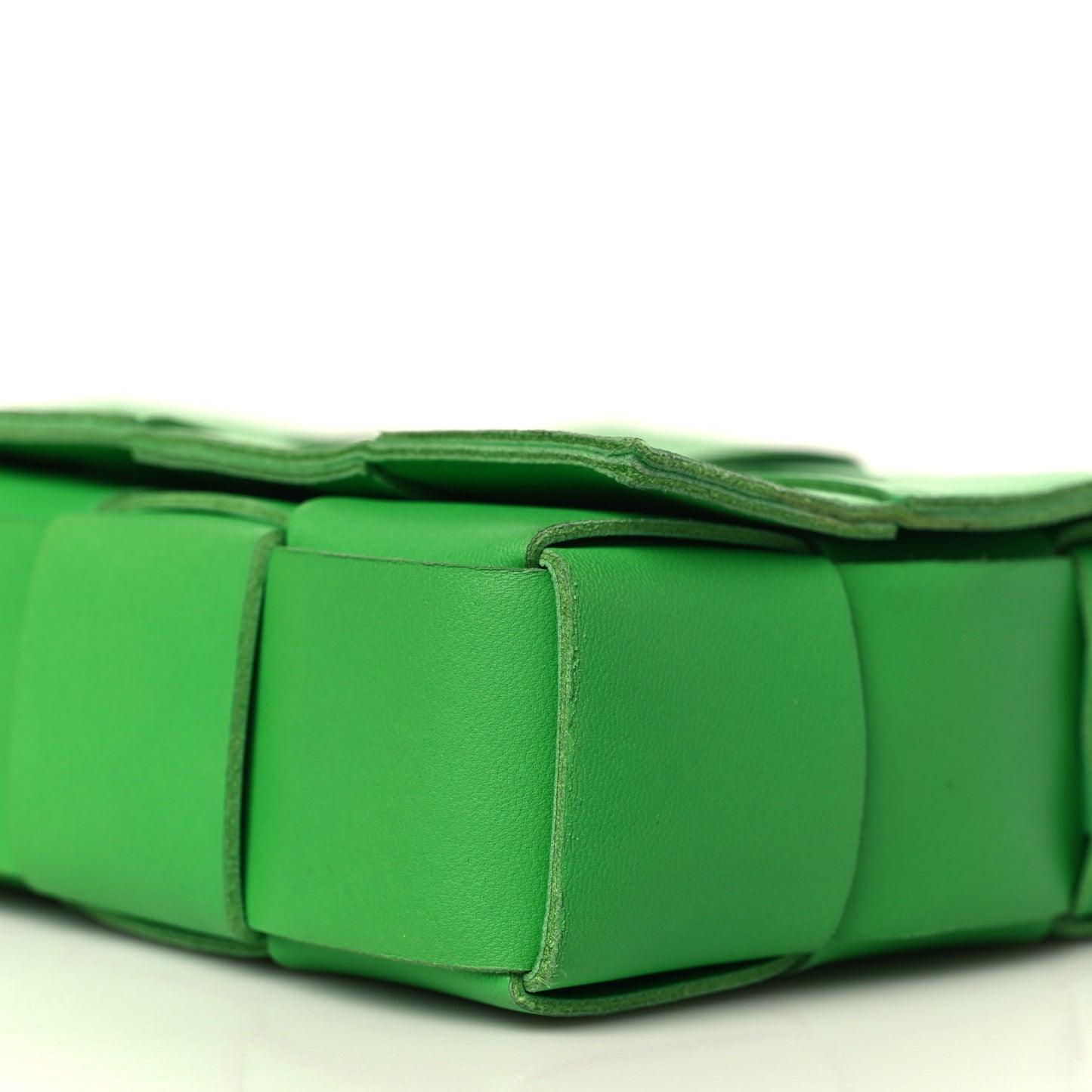 Lambskin Maxi Intrecciato Cassette Crossbody Bag Parakeet