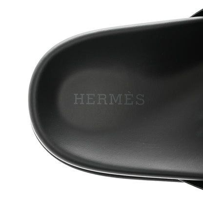 Hermes Nappa Extra Sandals 37.5 Black 7 of 9