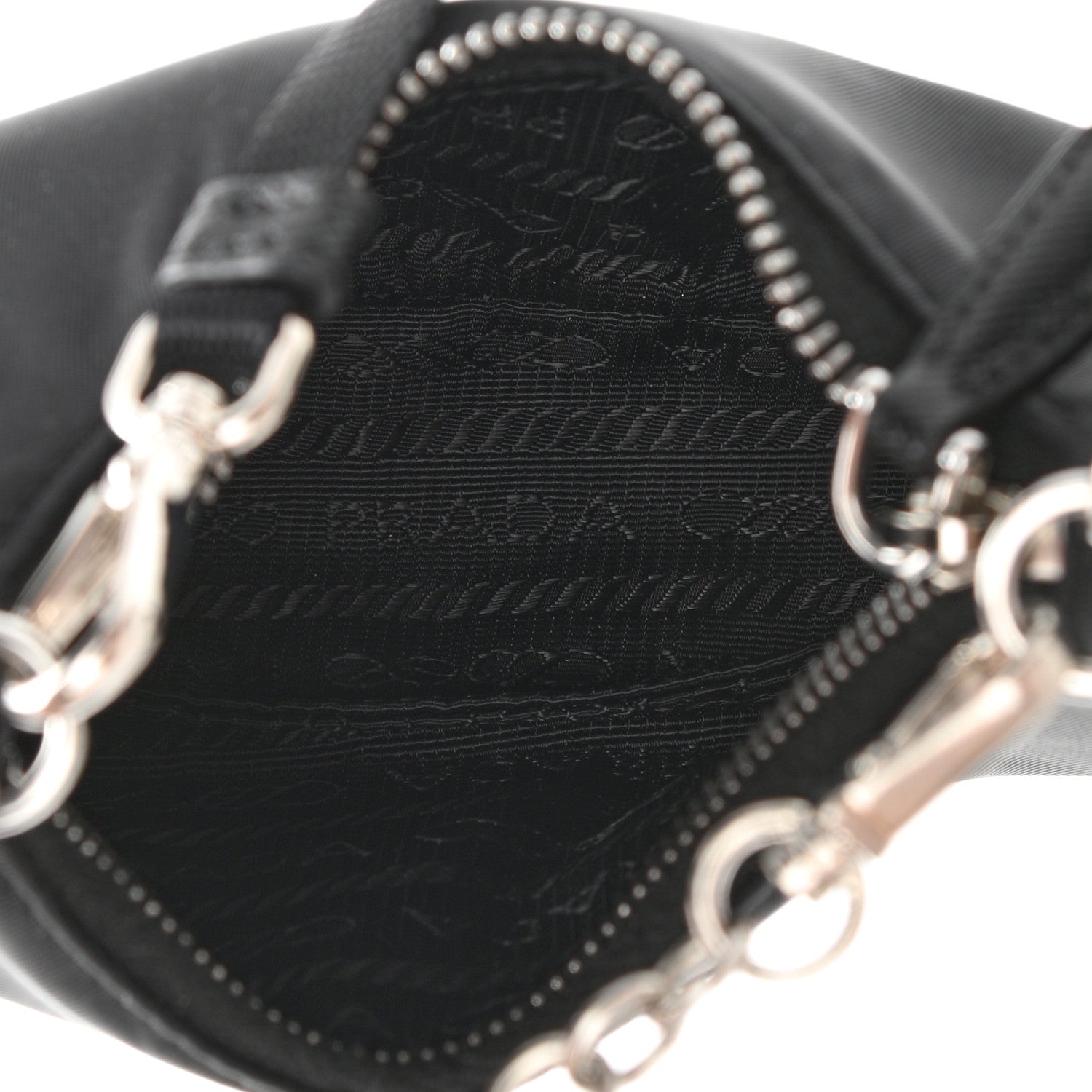 Prada Tessuto Nylon Mini Re-Edition 2000 Shoulder Bag Black 5 of 9