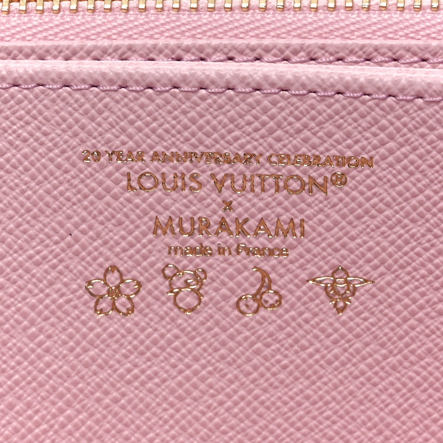 LV X TM Monogram Cherry Blossom Zippy Wallet Sakura Brown