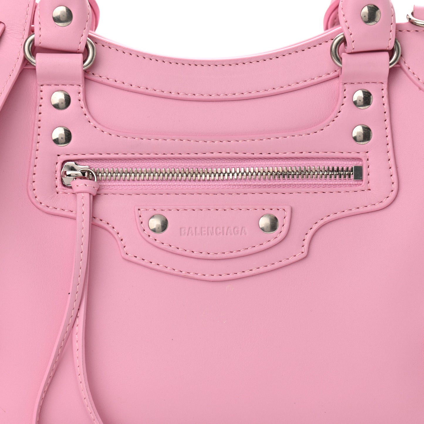 Smooth Calfskin Neo Classic Silver Hardware S City Candy Pink