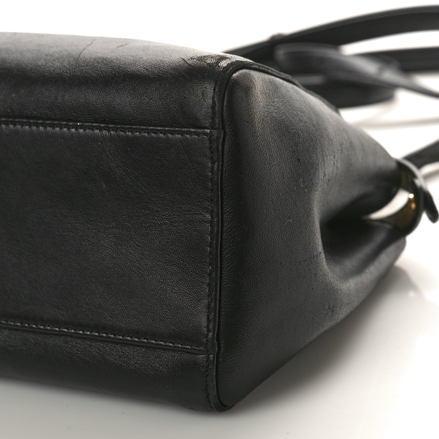 Fendi Nappa Mini Peekaboo Iconic Satchel Black 8 of 12