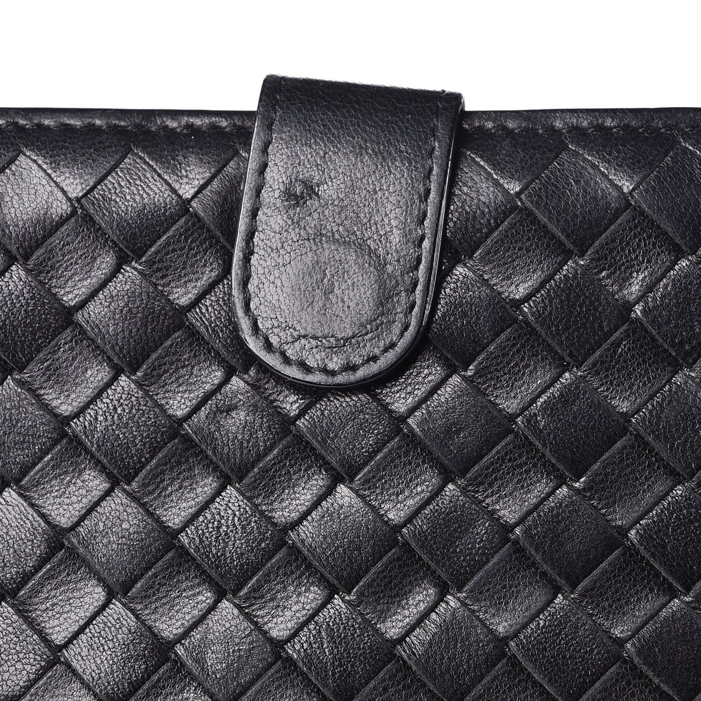 Nappa Intrecciato Continental Wallet Black