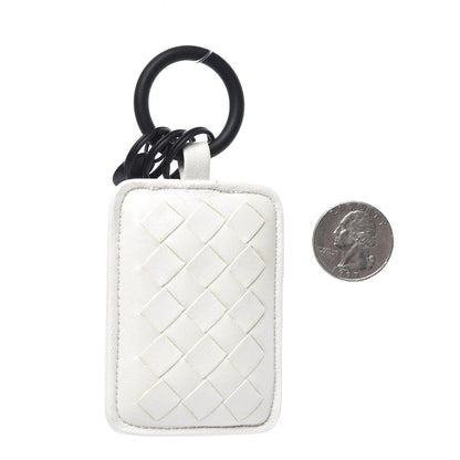 Bottega Veneta Nappa Intrecciato Key Ring White 3 of 4