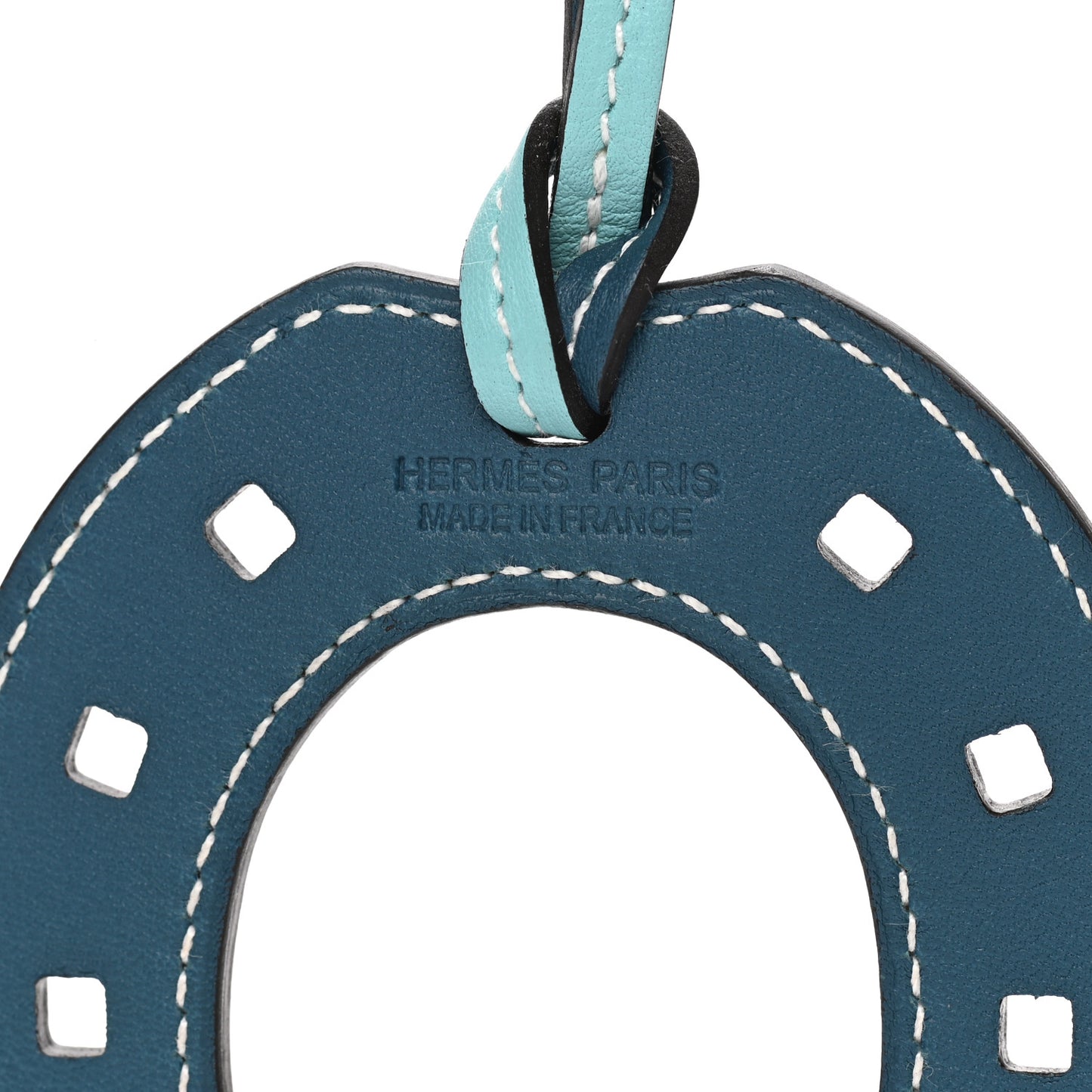 Swift Paddock Horseshoe Bag Charm Bleu Atoll Colvert