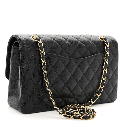 Chanel Caviar Quilted Medium Double Flap Black 3 of 10