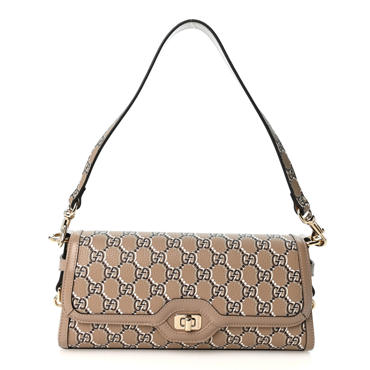 GG Shadow Monogram Small Luce Shoulder Bag Beige