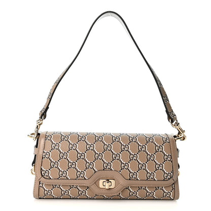 Gucci GG Shadow Monogram Small Luce Shoulder Bag Beige 15 of 19