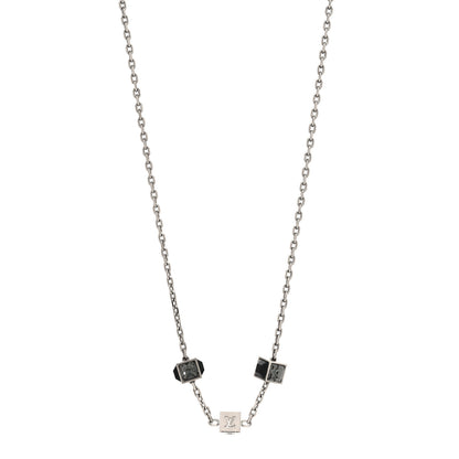 Louis Vuitton Swarovski Gamble Short Necklace Silver 1 of 6