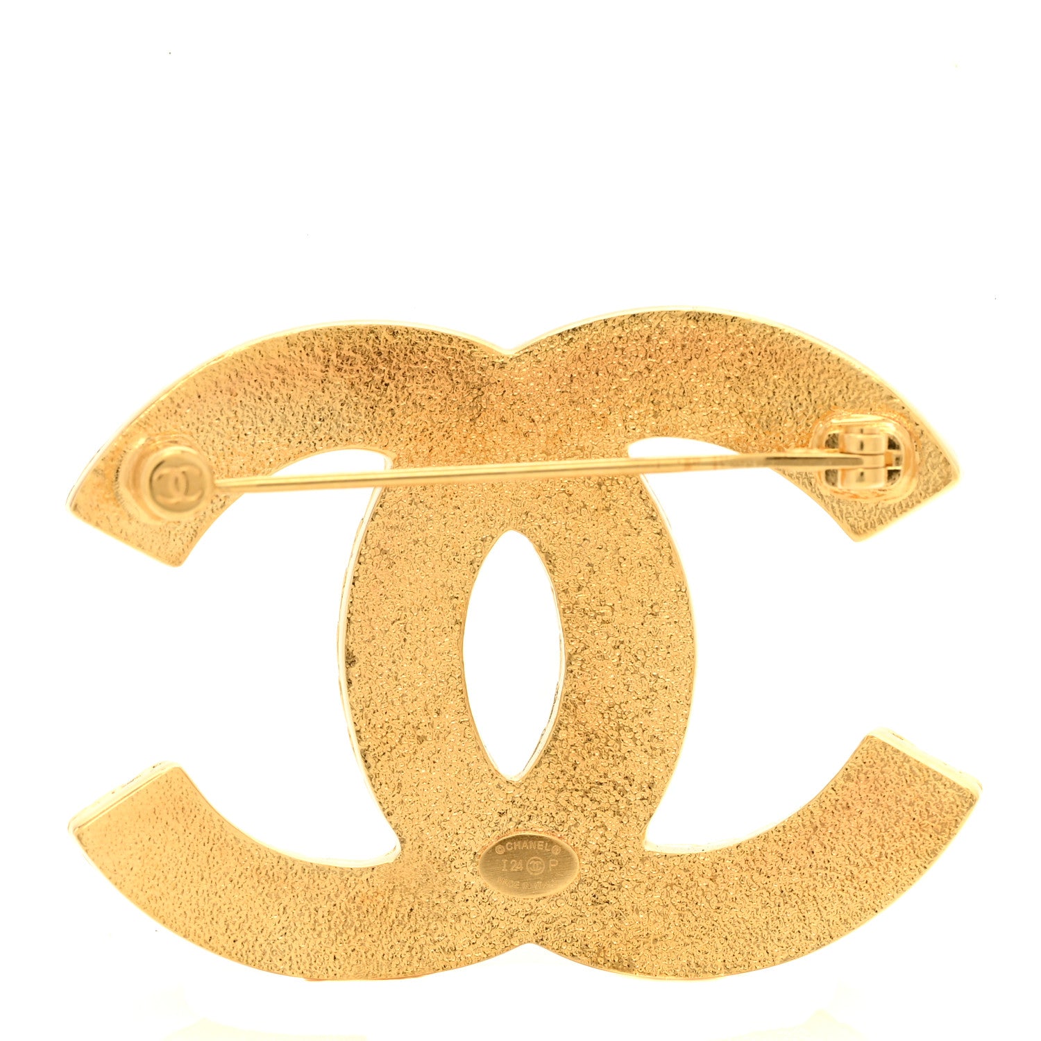 Chanel Enamel CC Brooch Denim Blue 3 of 5
