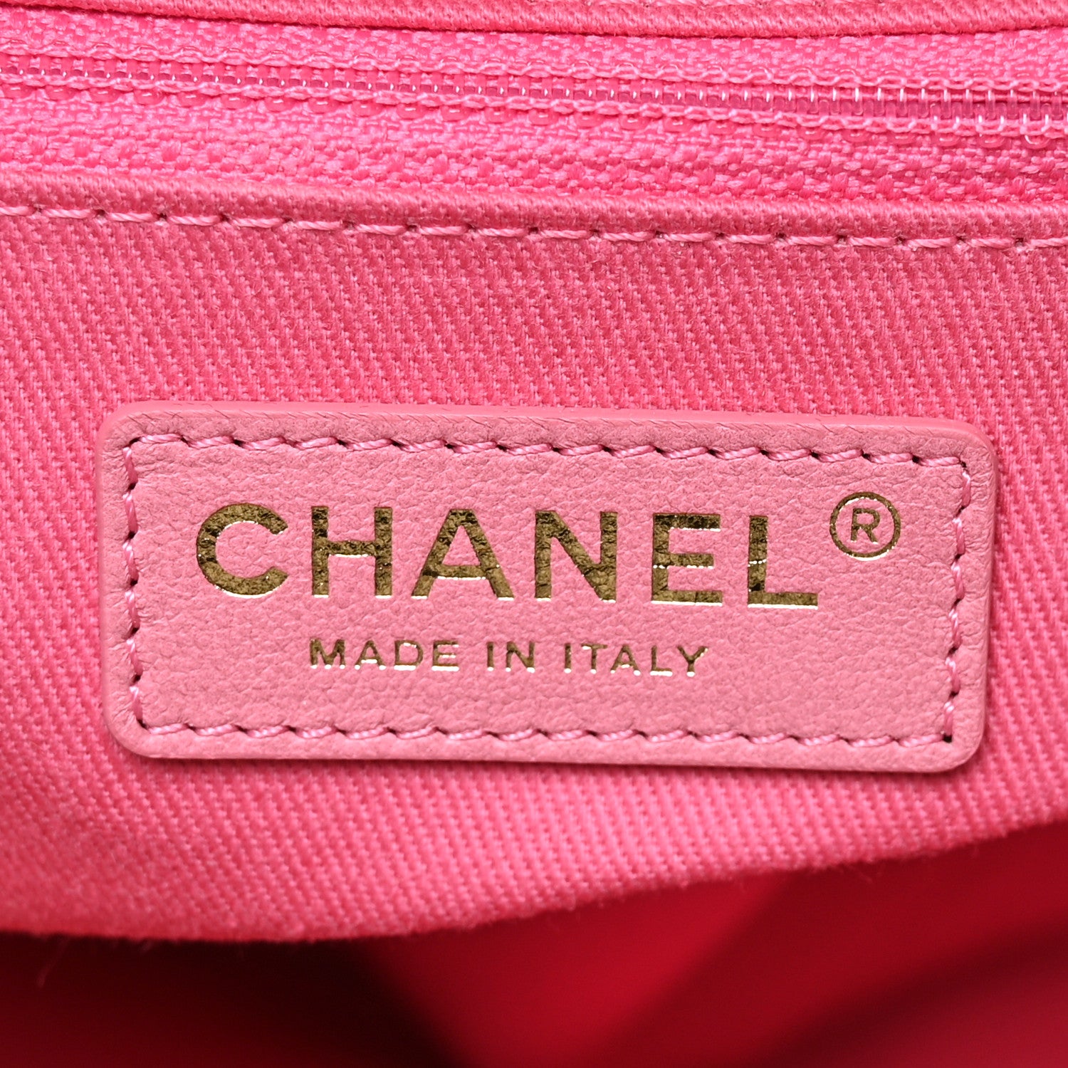 Chanel Straw Raffia Calfskin Striped Medium Deauville Tote Dark Beige Fuchsia Navy Blue 6 of 10