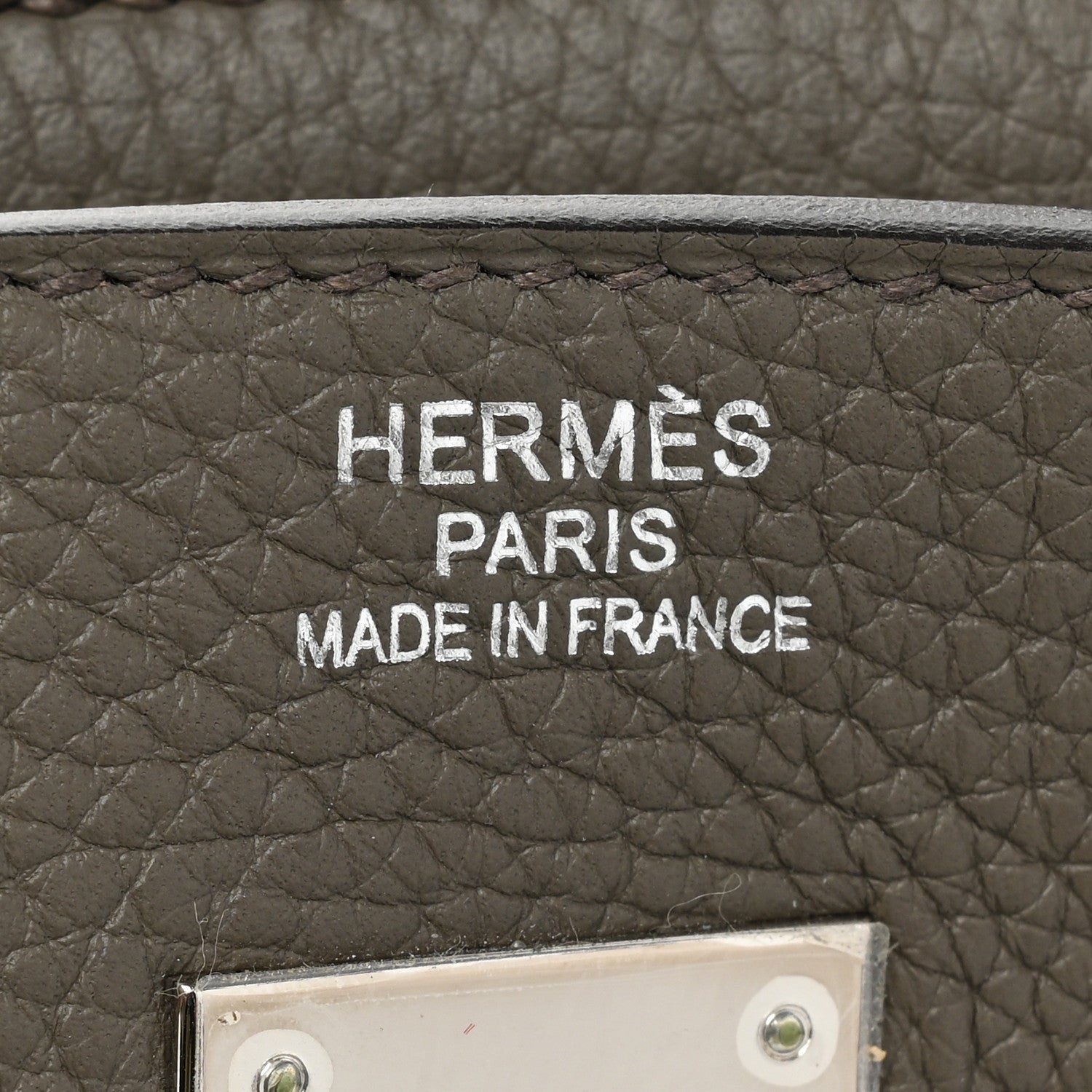 Hermes Togo Birkin 40 Etain 6 of 14