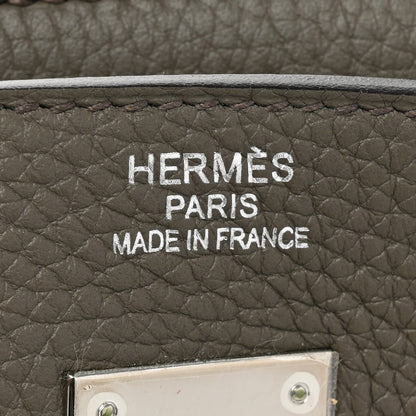 Hermes Togo Birkin 40 Etain 6 of 14