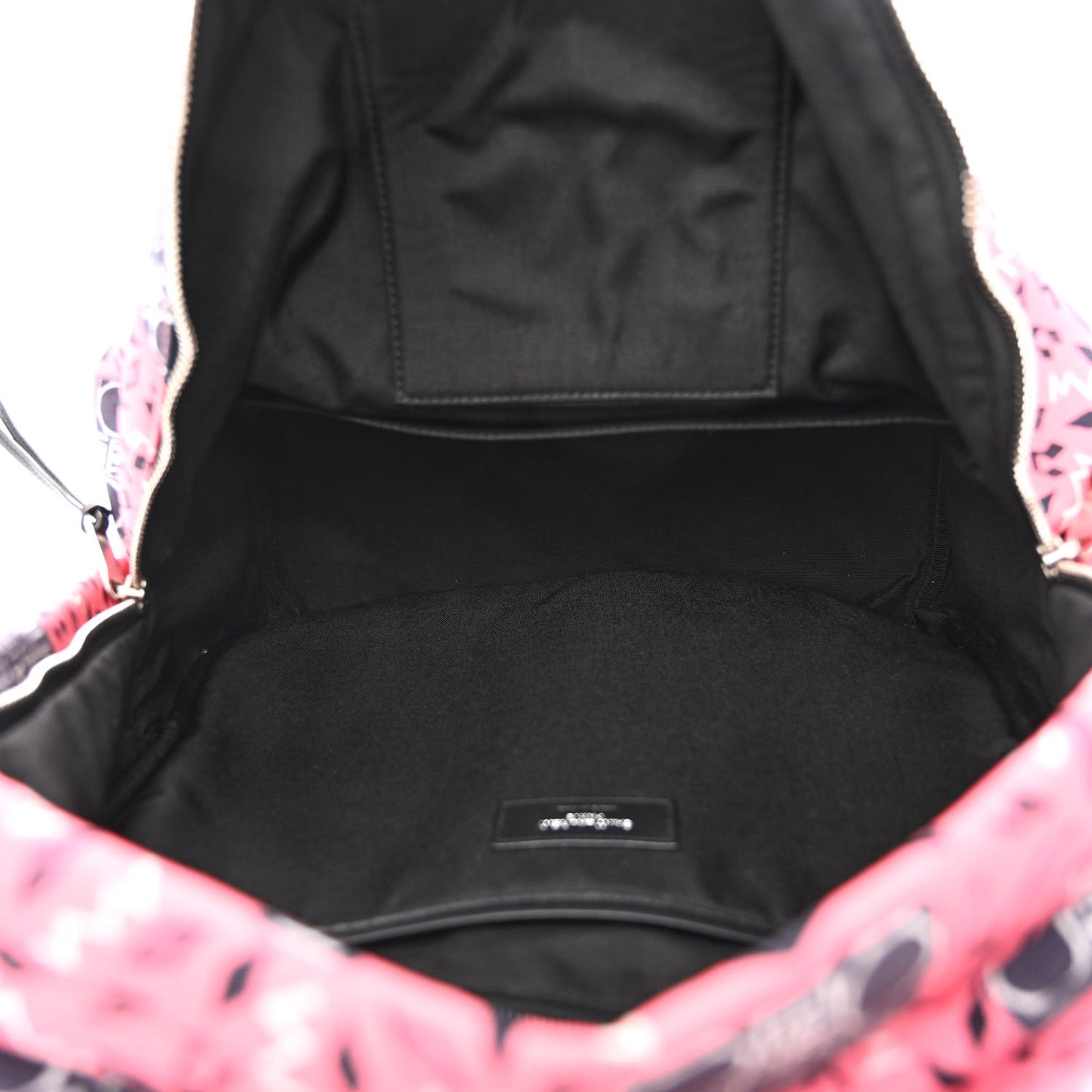 Canvas Radio Print City Backpack Pink