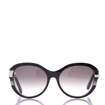 Louis Vuitton Acetate Petit Soupcon Cat Eye Sunglasses Z0489W Black 3 of 8