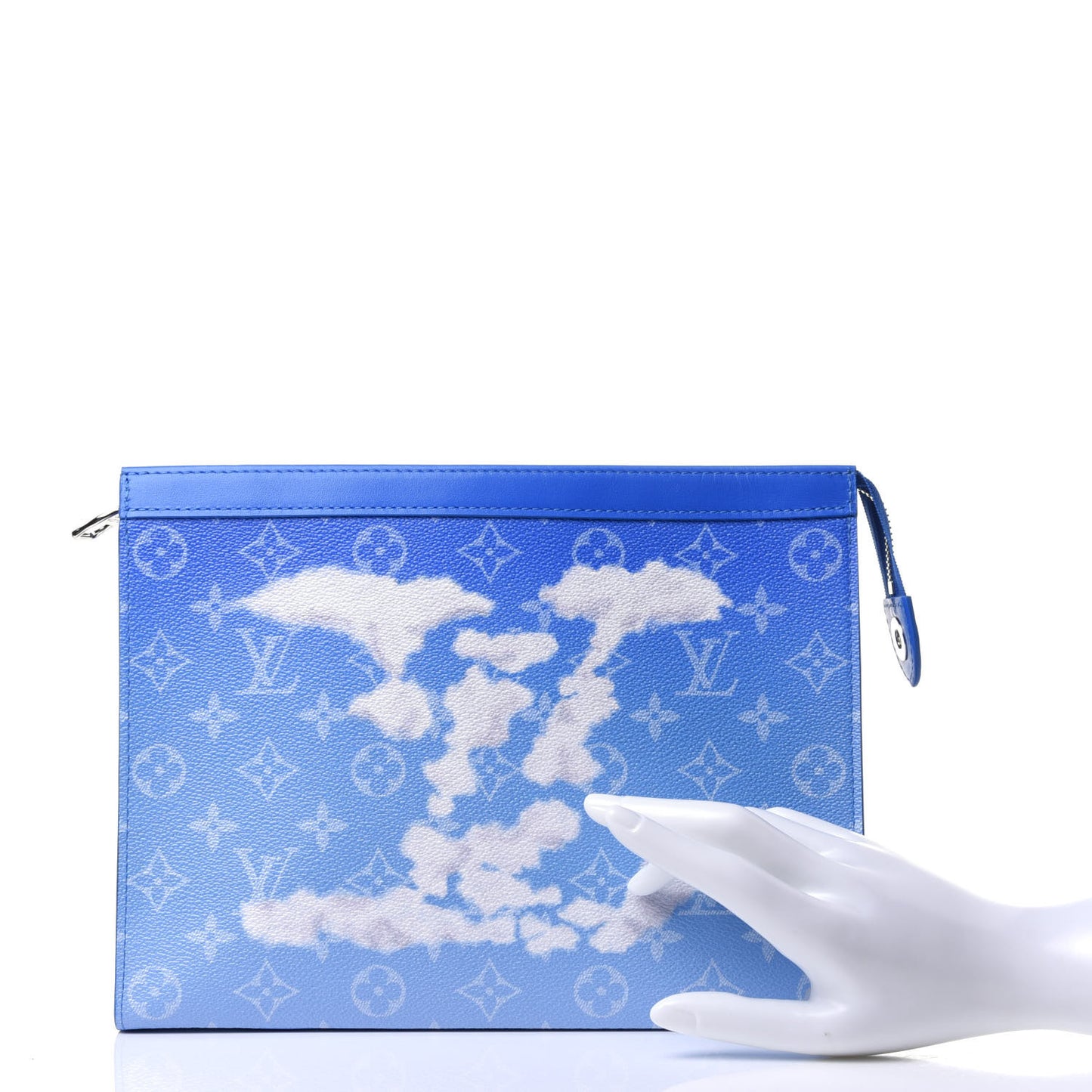 Monogram Clouds Pochette Voyage MM A4 Blue