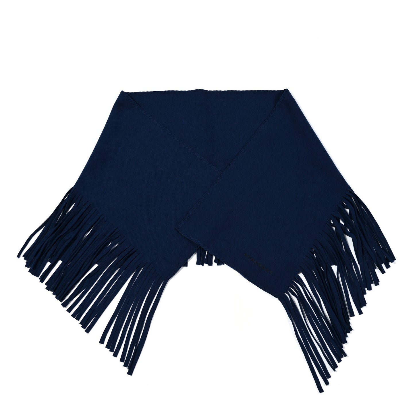 Felted Fringe Scarf Navy