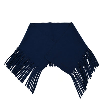 Burberry Felted Fringe Scarf Navy 1 of 3