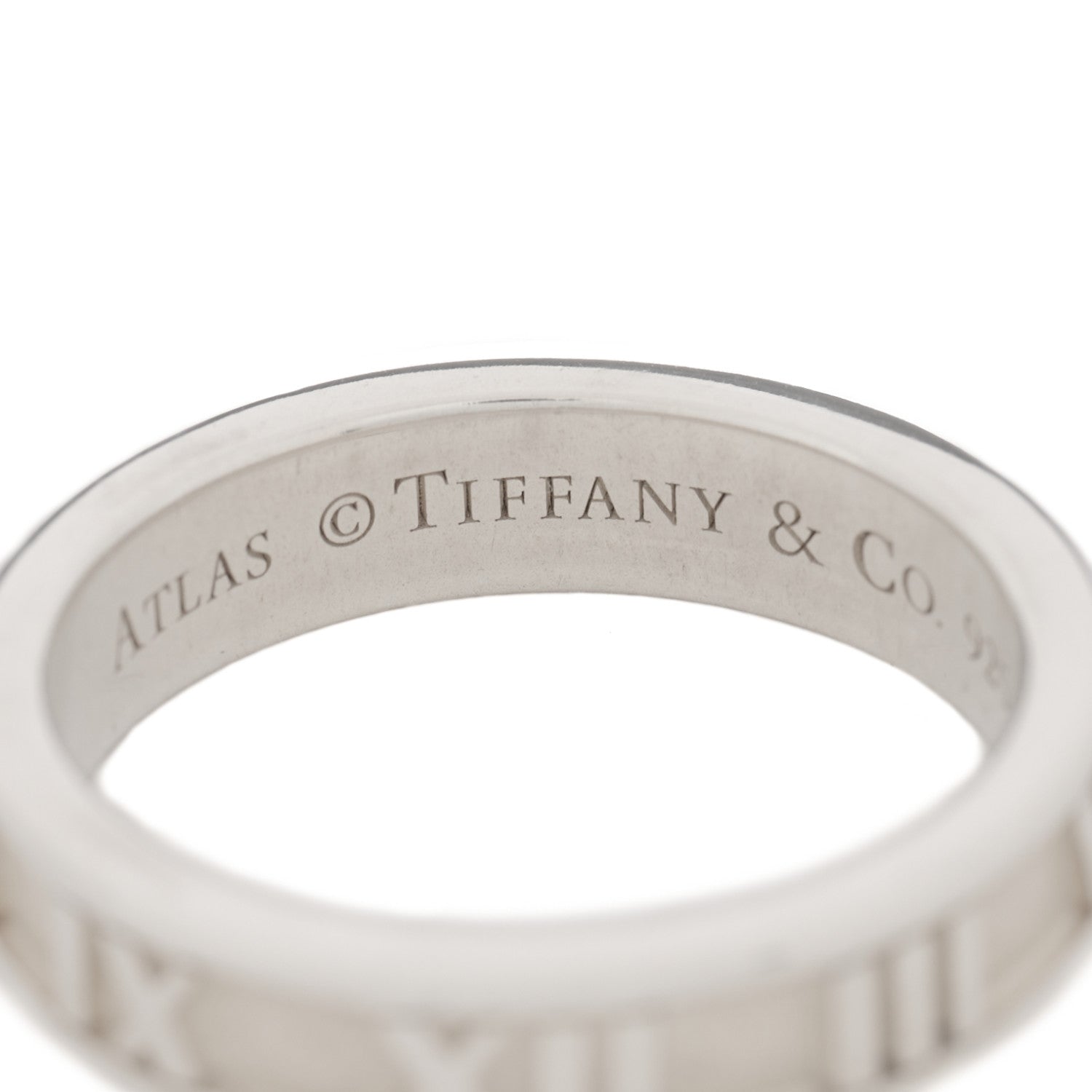 Tiffany Sterling Silver Narrow Atlas Ring 50 5.25 4 of 4