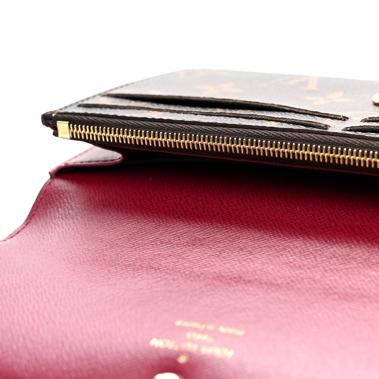 Louis Vuitton Monogram Emilie Wallet Fuchsia 7 of 7