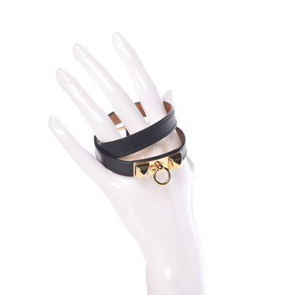 Hermes Swift Rivale Double Tour Bracelet S Black 2 of 7