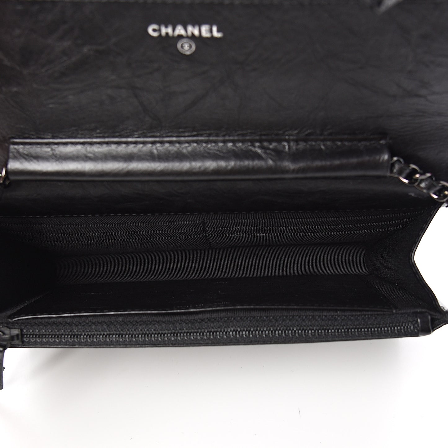 Aged Calfskin Quilted Reissue Wallet On Chain WOC So Black