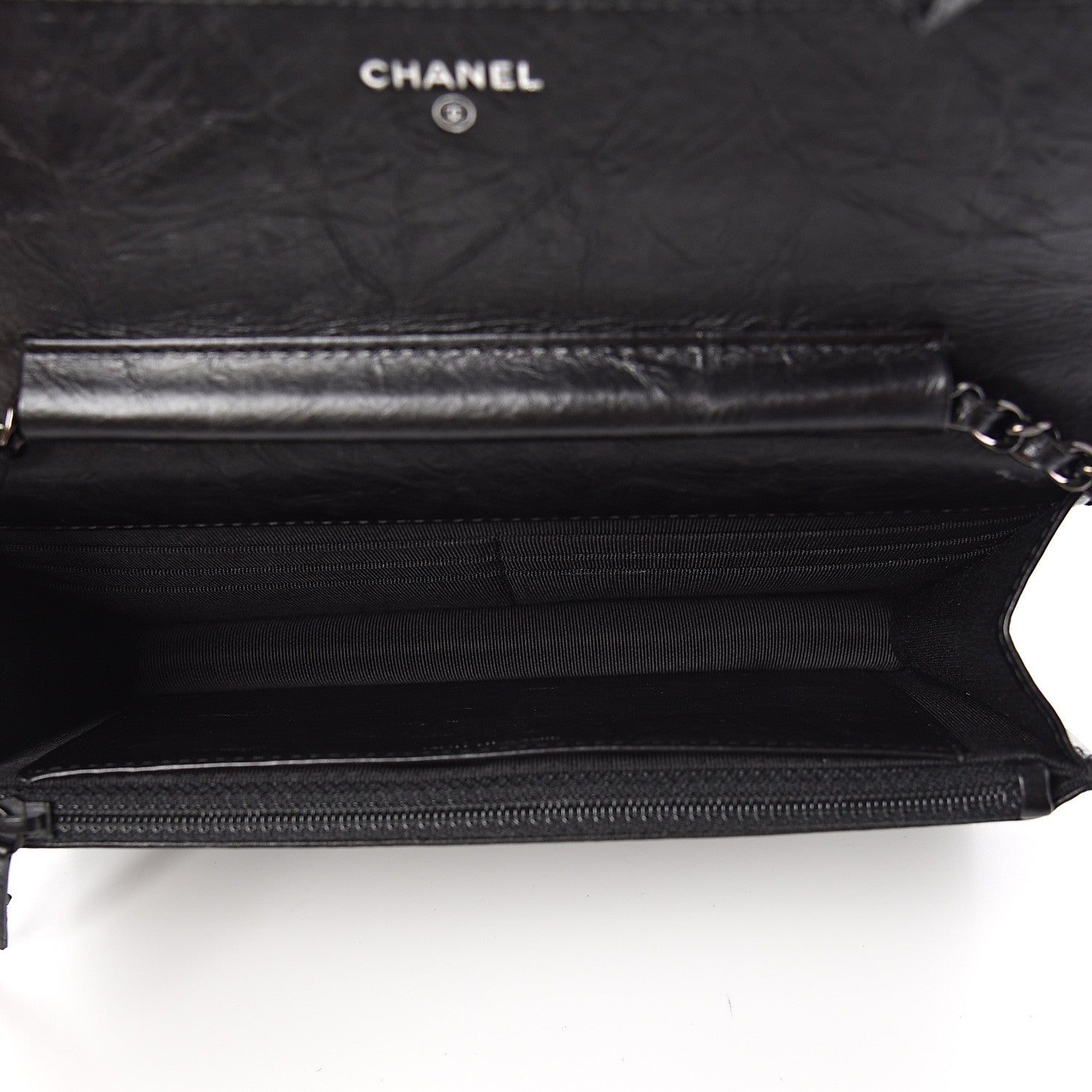 Chanel Aged Calfskin Quilted Reissue Wallet On Chain WOC So Black 4 of 12