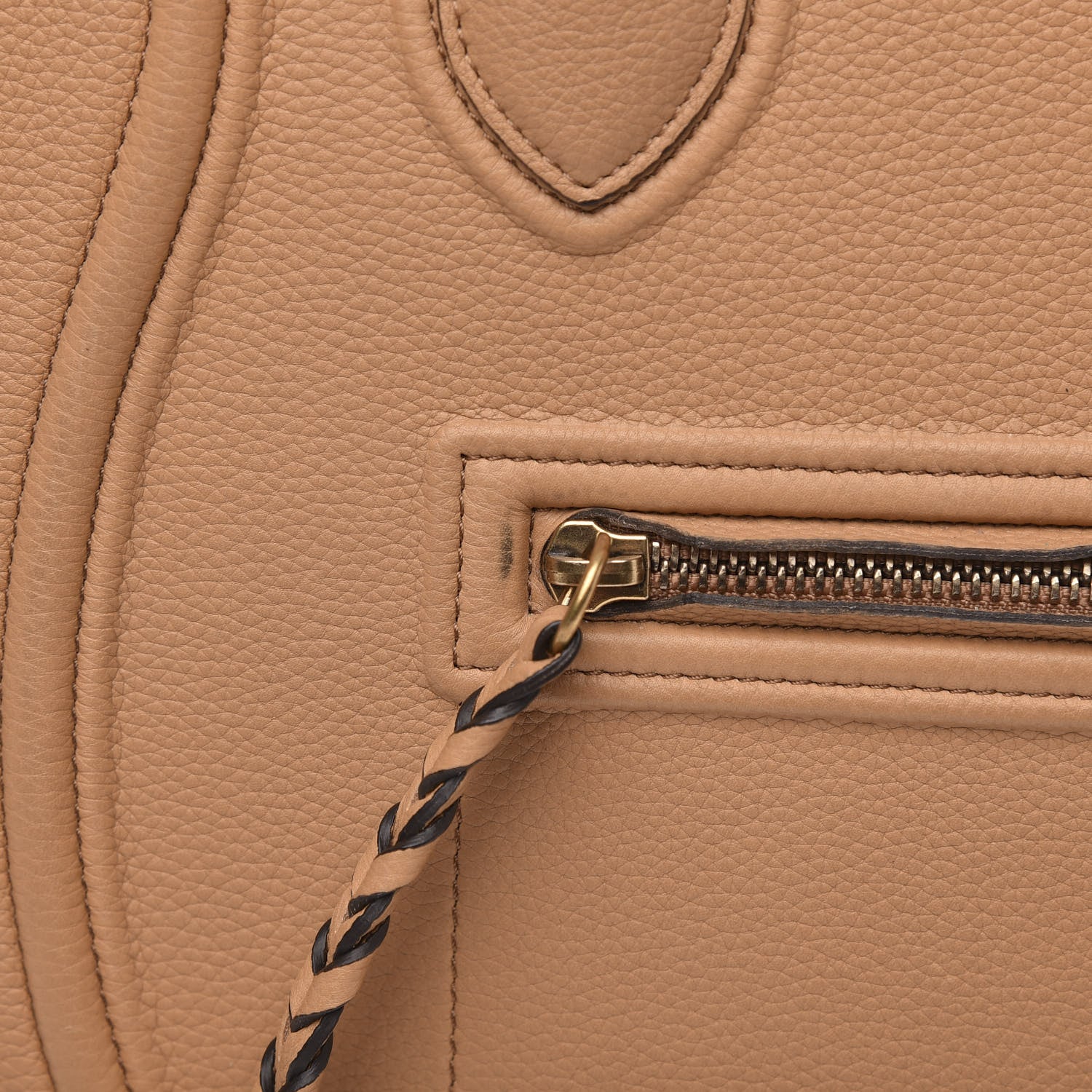 Celine Baby Grained Calfskin Medium Phantom Luggage Camel 15 of 15