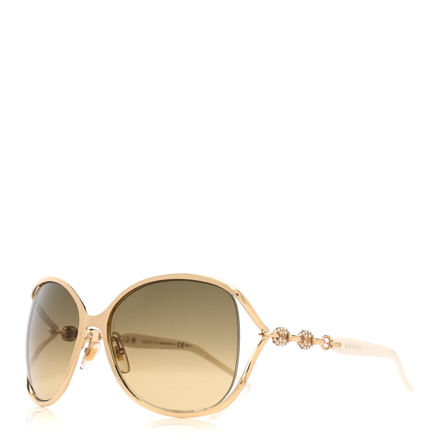 Crystal Marina Chain Sunglasses GG4250/N/S White