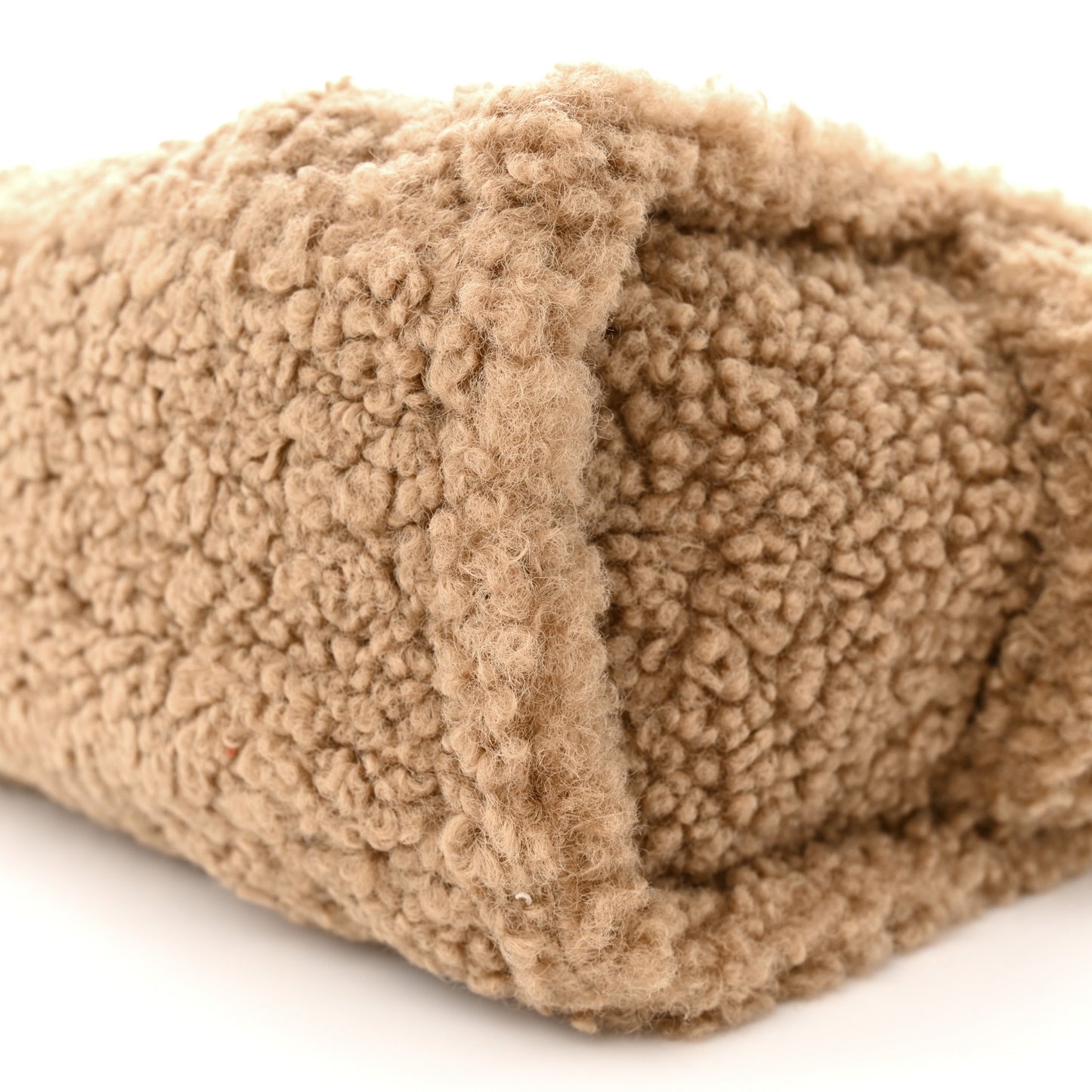 Polyester Cotton Mini The Teddy Traveler Tote Bag Beige