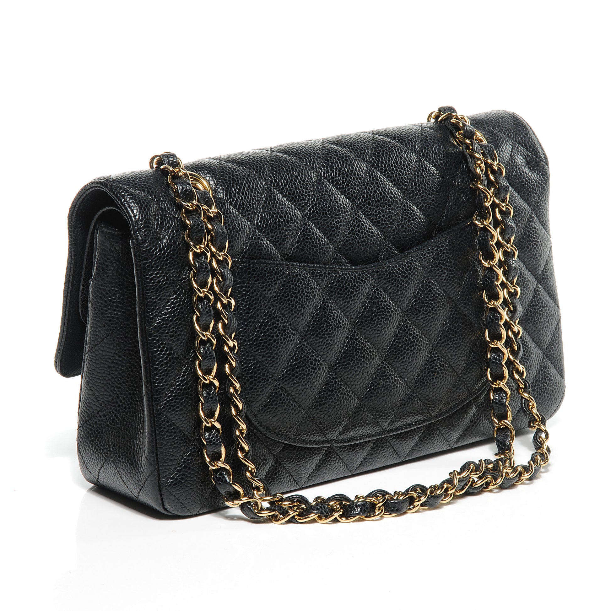 Chanel Caviar Quilted Medium Double Flap Black 3 of 7