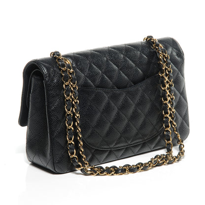 Chanel Caviar Quilted Medium Double Flap Black 3 of 7