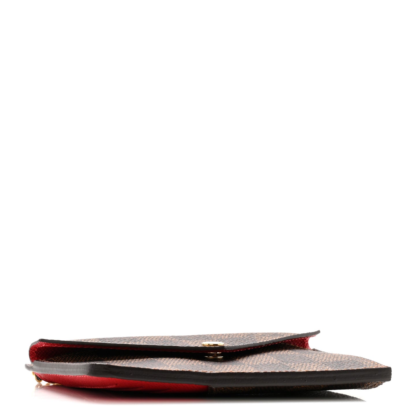 Damier Ebene Recto Verso Card Holder Red