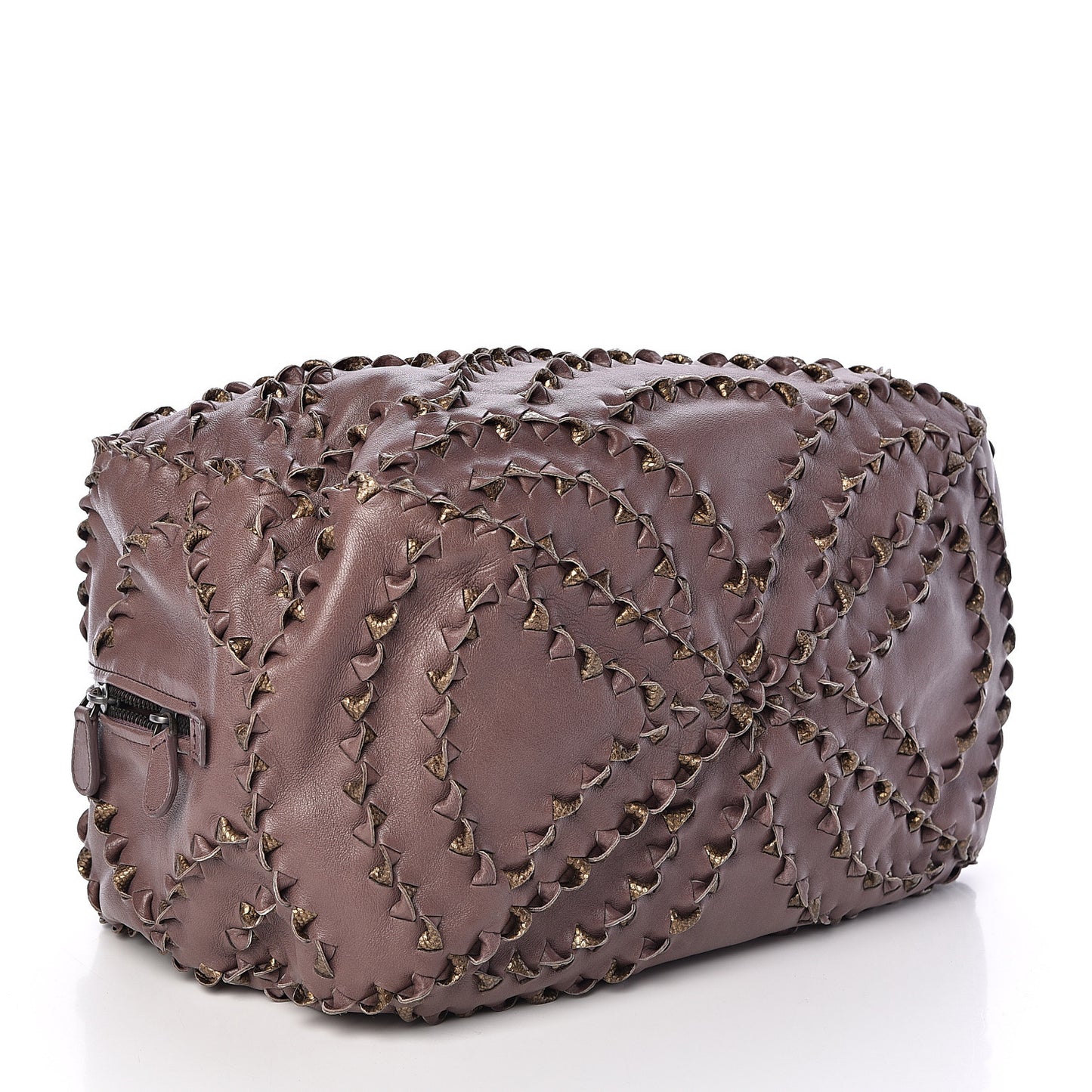 Nappa Karung Intrecciato San Marco Tote Lilac