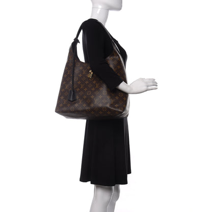 Louis Vuitton Monogram Flower Hobo Black 2 of 14