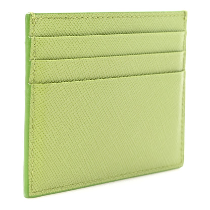 Prada Saffiano Triangle Card Case Edera 3 of 6