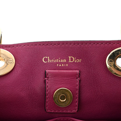 Christian Dior Bullcalf Small Diorissimo Tote Black Rose Indien 6 of 10